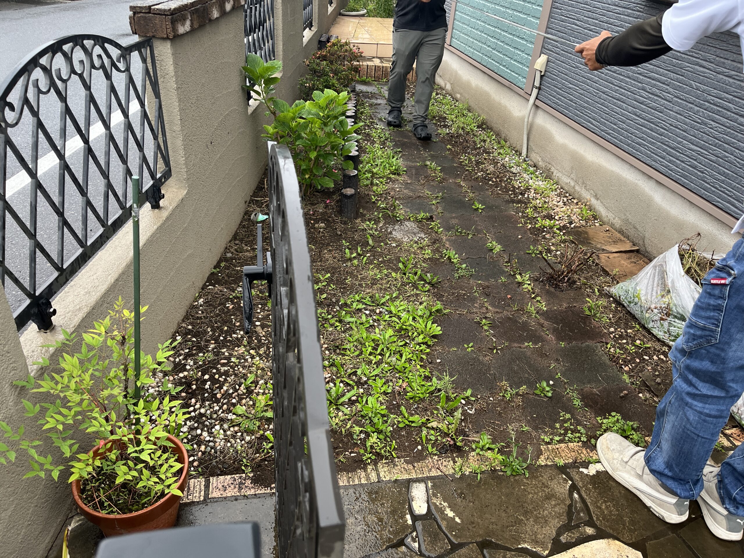 土間打ち工事　施工前