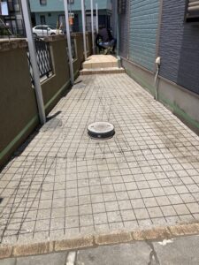土間打ち　施工中