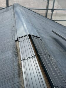 棟タフモック、棟板金設置