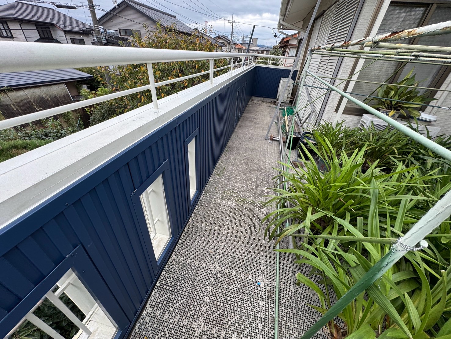 栃木県　バルコニー外壁カバー工事